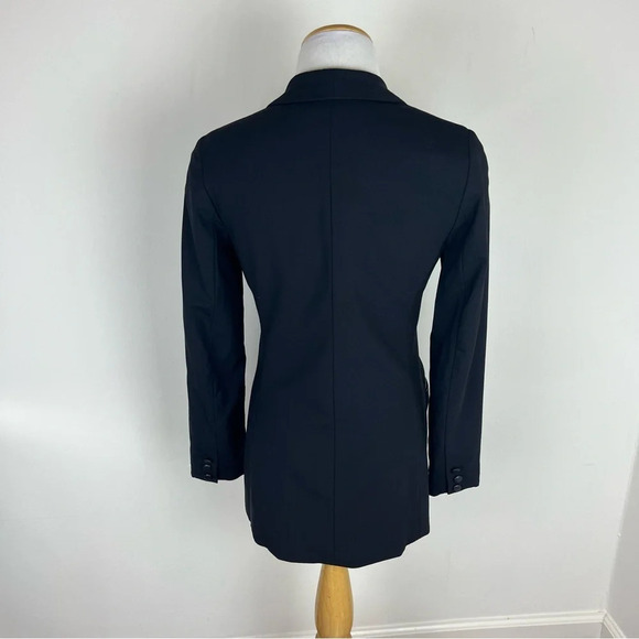 Vince Wool Button Front Blazer Jacket Black Size 2 - Picture 4 of 6